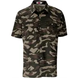 Mens Short Sleeve Wildstone Shirt Camouflage Front